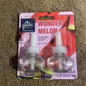 Glade Plug In Scented Oil Air Freshener, Wonder Melon Watermelon, 2 Refills